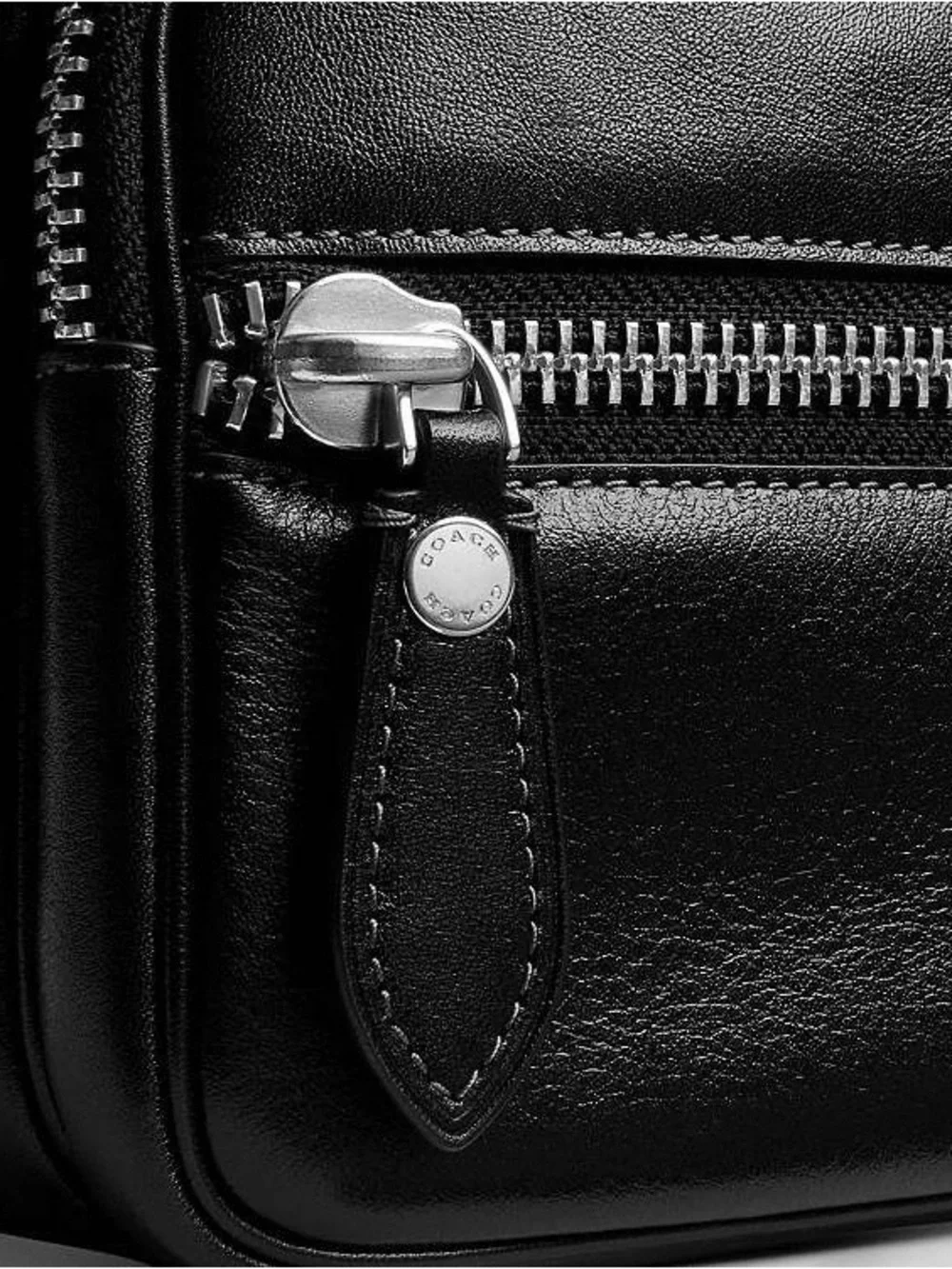 Coach Dakota Crossbody Bag with 2 Straps Silver/Black Smooth Leather CDS83 NWT